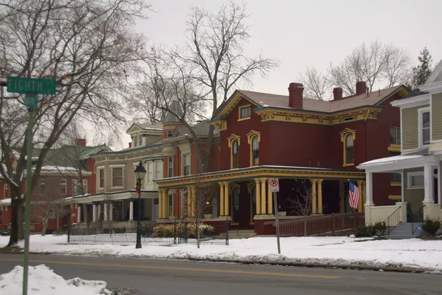 Historic homes in the Dayton-Campbell Historic District, Hamilton, Ohio