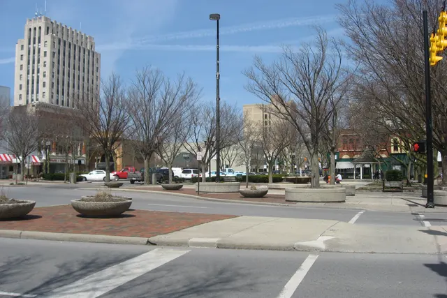 Public Square in downtown Lima, Ohio