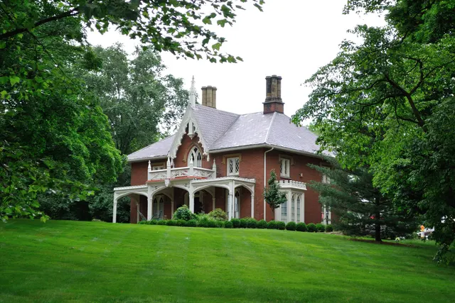 The historic Upham-Wright House in Newark, Ohio